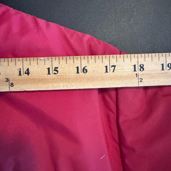 Vintage 70s Red Goose Down Puffer Jacket, Snap & Zip Closure, Trucker-Style Cut - Picture 8 of 11